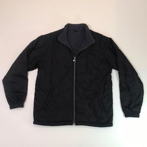 Boy’s Sz M Black/Gray Inner Reversible Jacket EUC